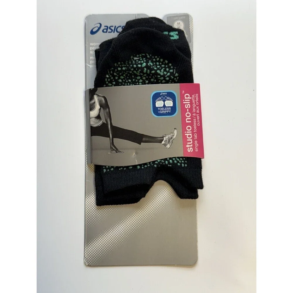 ASICS Studio No-slip Toeless + Grippy Performance Sport Socks Sz M New